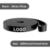 Noir 2080 mm * 21 mm * 4,5 mm