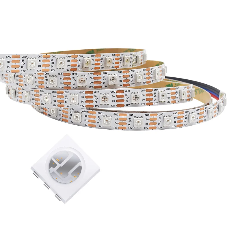 Addressable Led Strip With WS2815  60 Led  60 Pixel Per Meter DC12V  for Decoration Sgnal Break-Point  Continuous Transmission