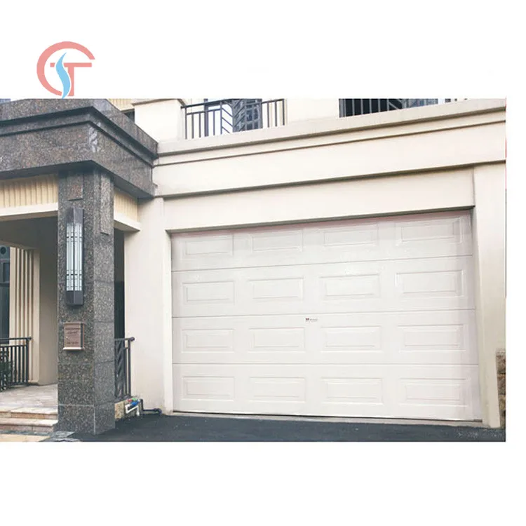 Retro Aluminum Sectional Garage Doors Section Panel Garage Doors for Villa