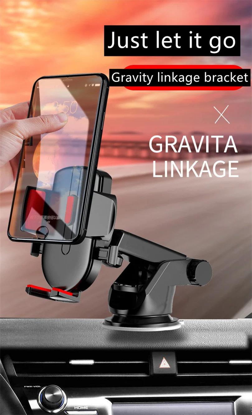 Oem 2 In 1 New Arrival 360 Degree Rotation Flexible Dashboard Phone