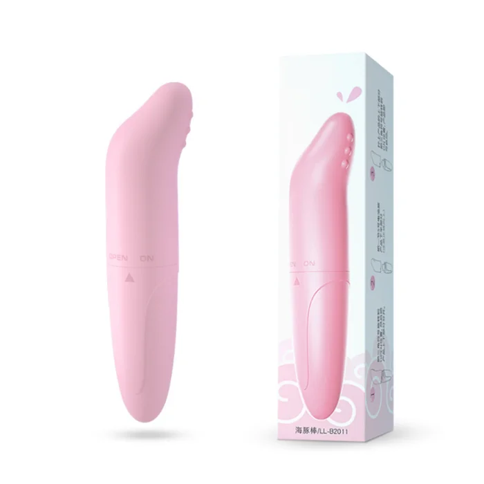 Pink dolphin bullet vibrator detail view