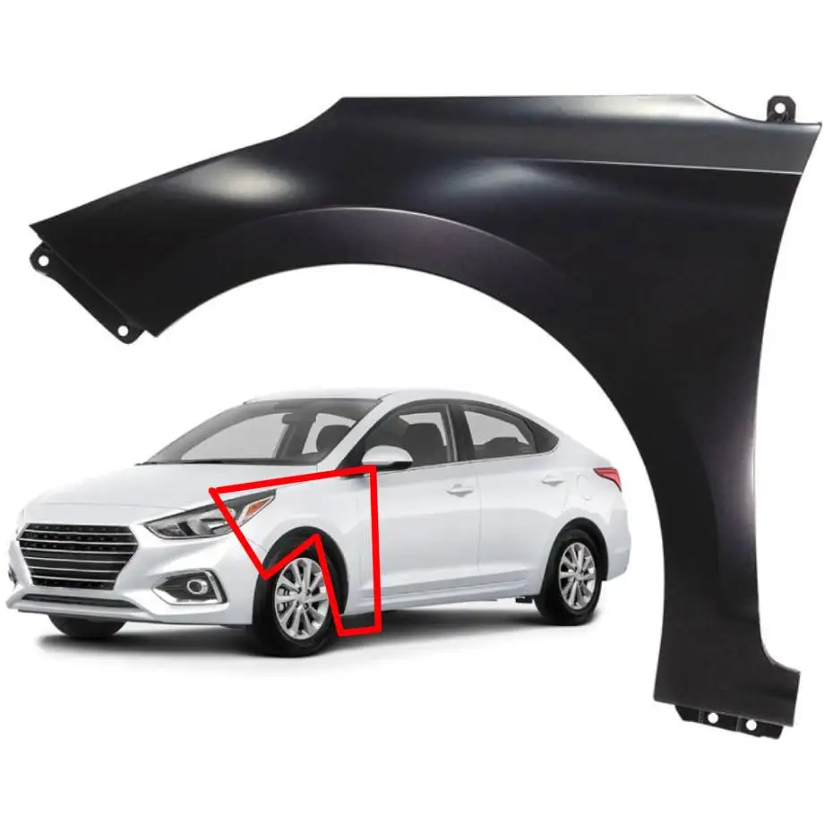 car Front Driver Side Fender for hyundai accent 2018 2019 oem 66311-H6000 66312-H6000