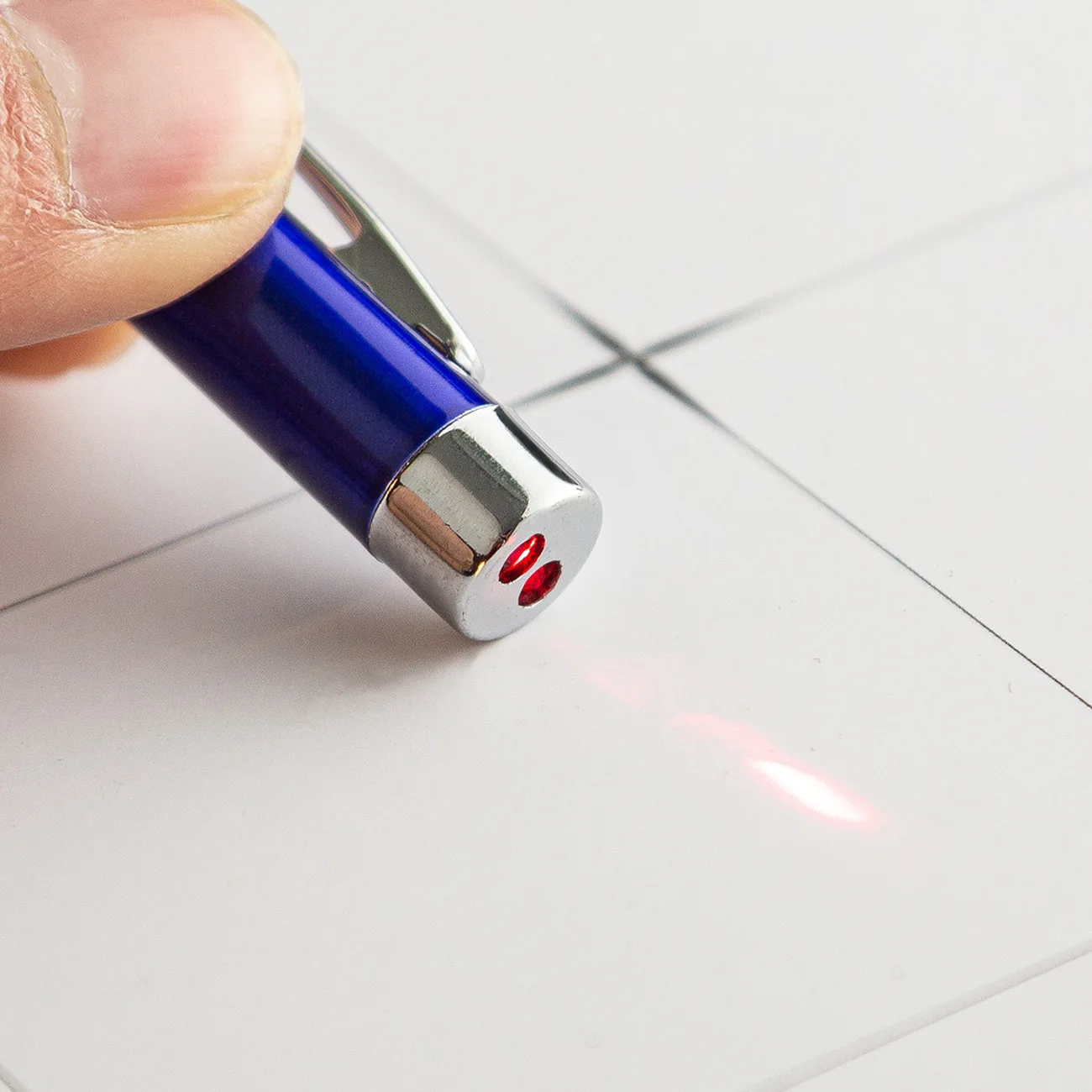 Multifunctional 4-in-1 LED Touch Laser Pen Ballpoint Convenient Accessory with 1.0mm Metal Writing Width and LED Light Screen