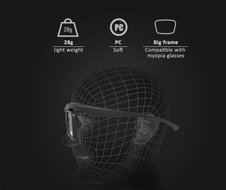 Universal 3d Glasses Meterle Active Shutter Dlp Projector Bt Bluetooth