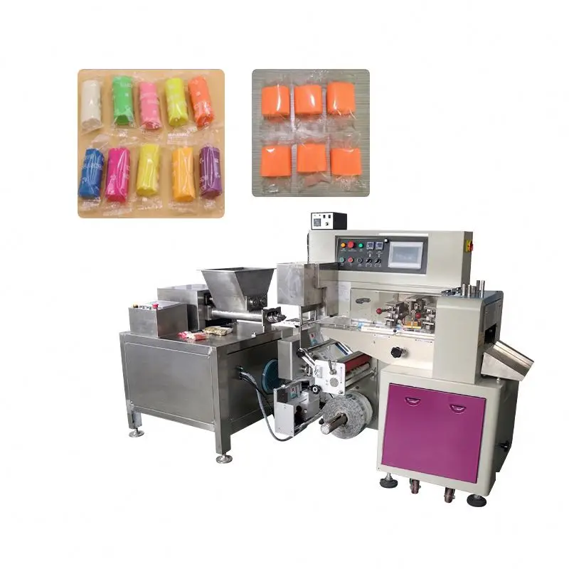 Automatic Plasticine Modeling Clay Play Dough Extruder and Packing Machine