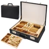 Valigia in pelle: set oro da 72 pezzi
