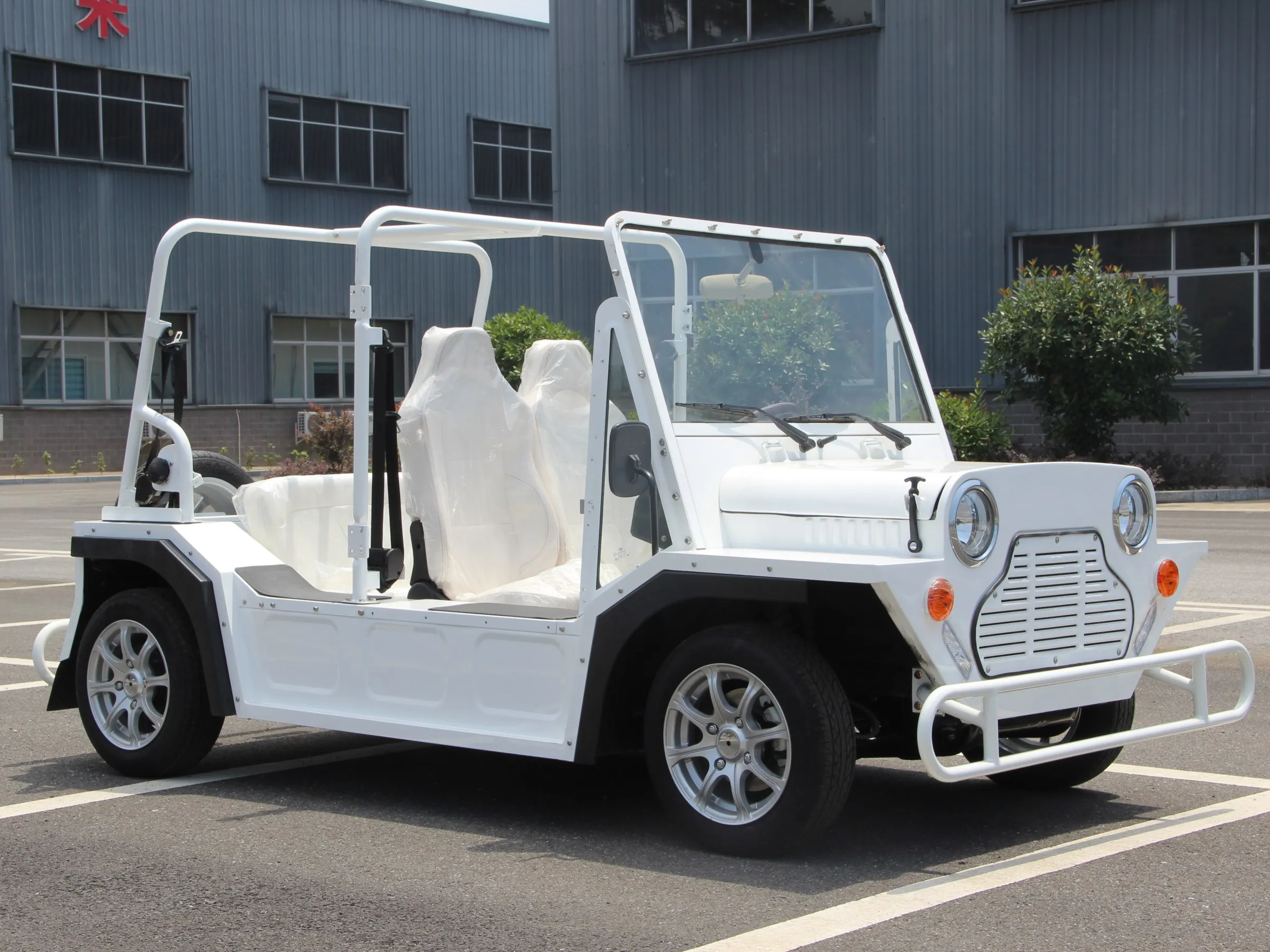 Rainbow 4 Passengers Lithium Iron Phosphate Battery AC Motor Four Seat Gas Mini Moke Jeep Style