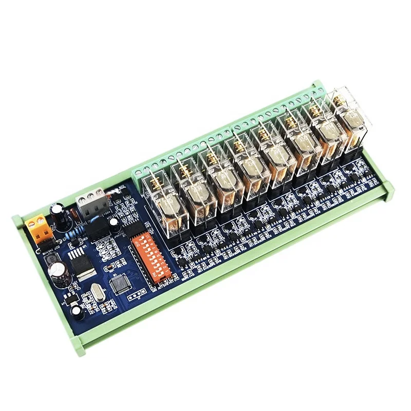4-Channel RS485 Communication Relay Module Modbus Protocol High Power Contact Load Address Switch Remote Output Sealed