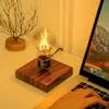 Wood base Levitating bulb