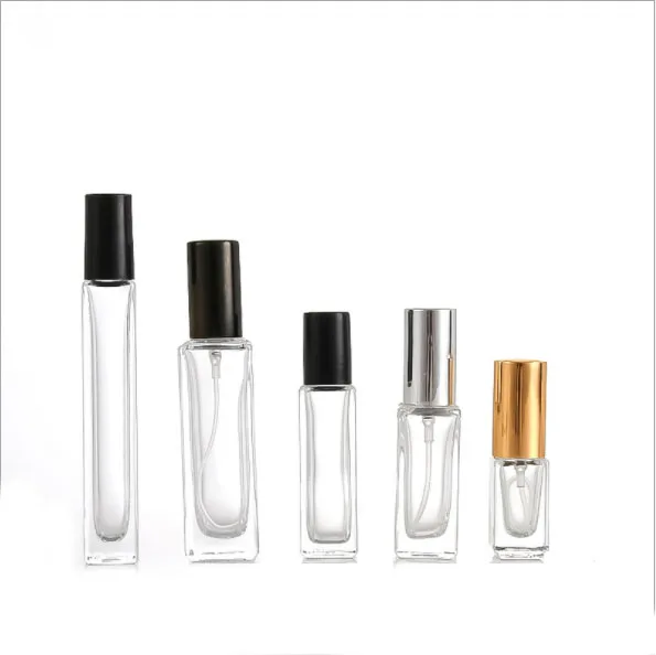 Free Sample Wholesale 5ml 10ml 30ml 50ml 100ml  Dioperfume Custom Screw Clear Spray Glass Perfume Bottles