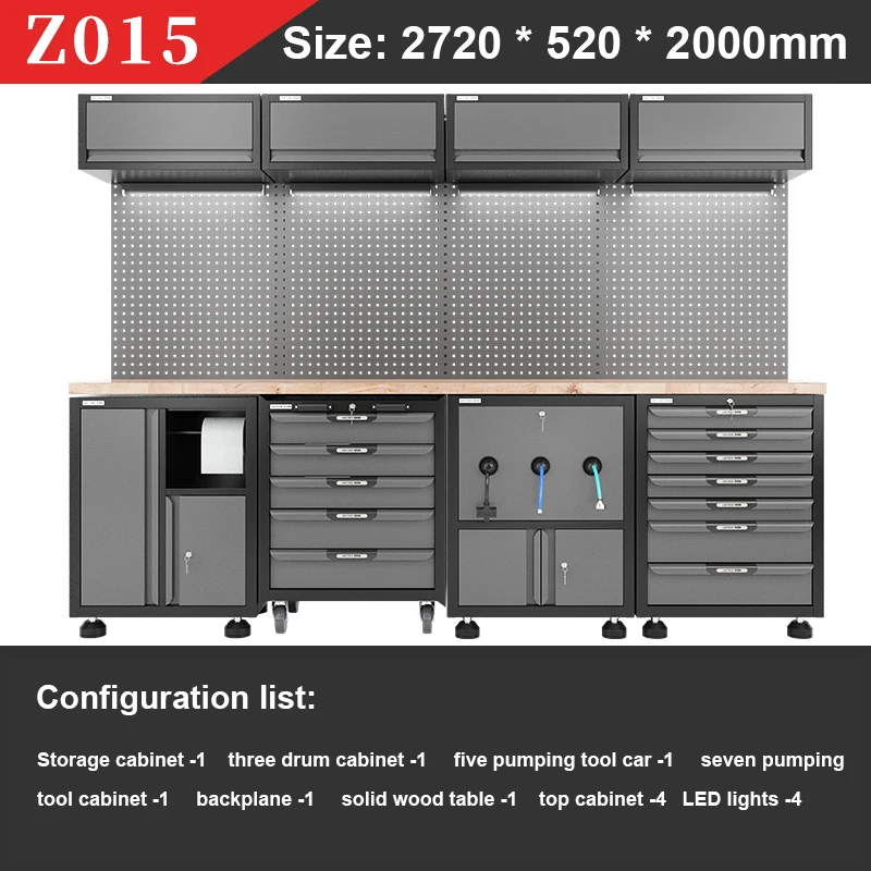 Customizable Modular Heavyduty Steel Garage Workstation Tool