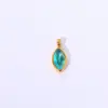 N.4 pendenti ovali in zircone blu