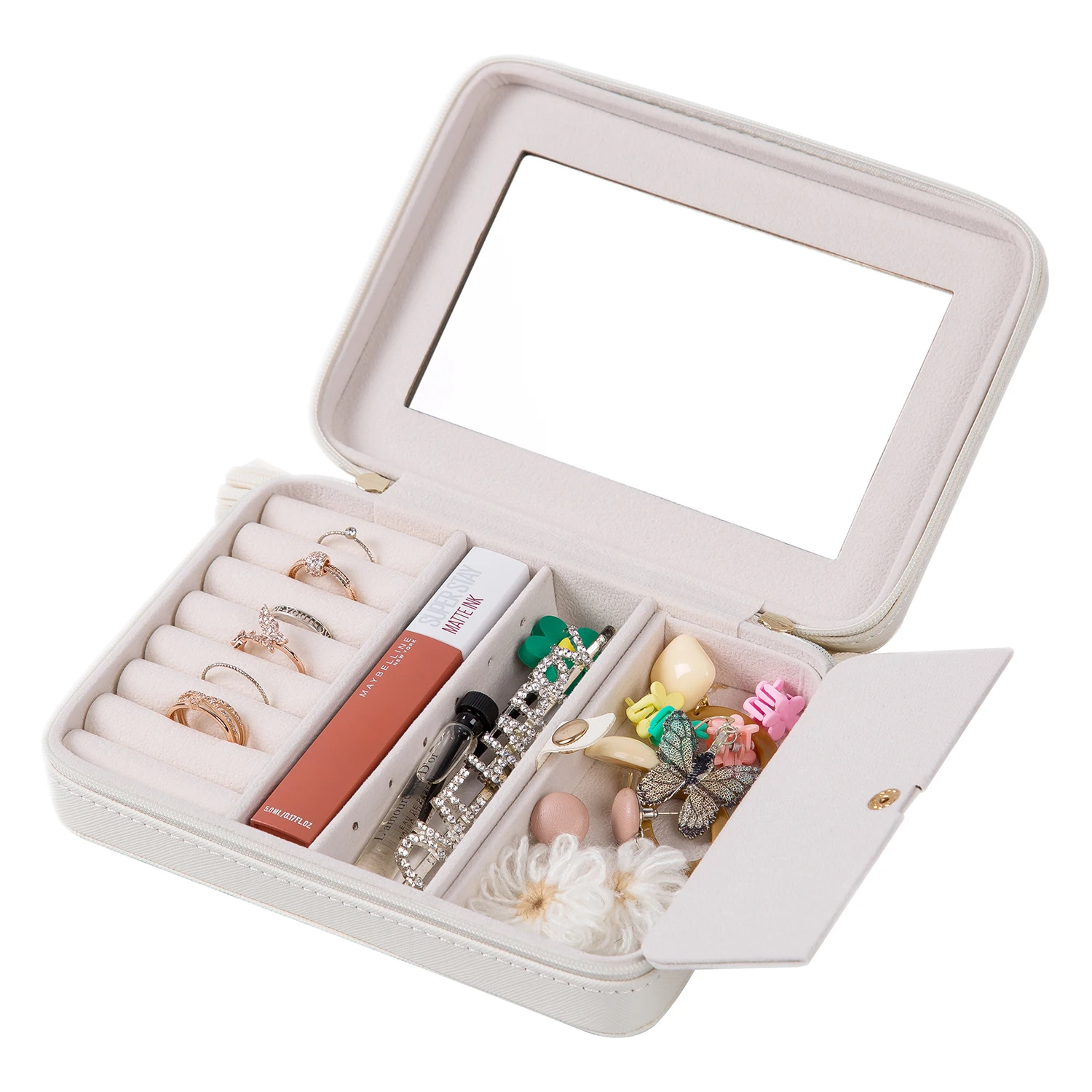 Оптовая продажа персонализированная роскошная коробка для драгоценностей с индивидуальным логотипом маленькая дорожная украшений из искусственной кожи сафьяно хранения