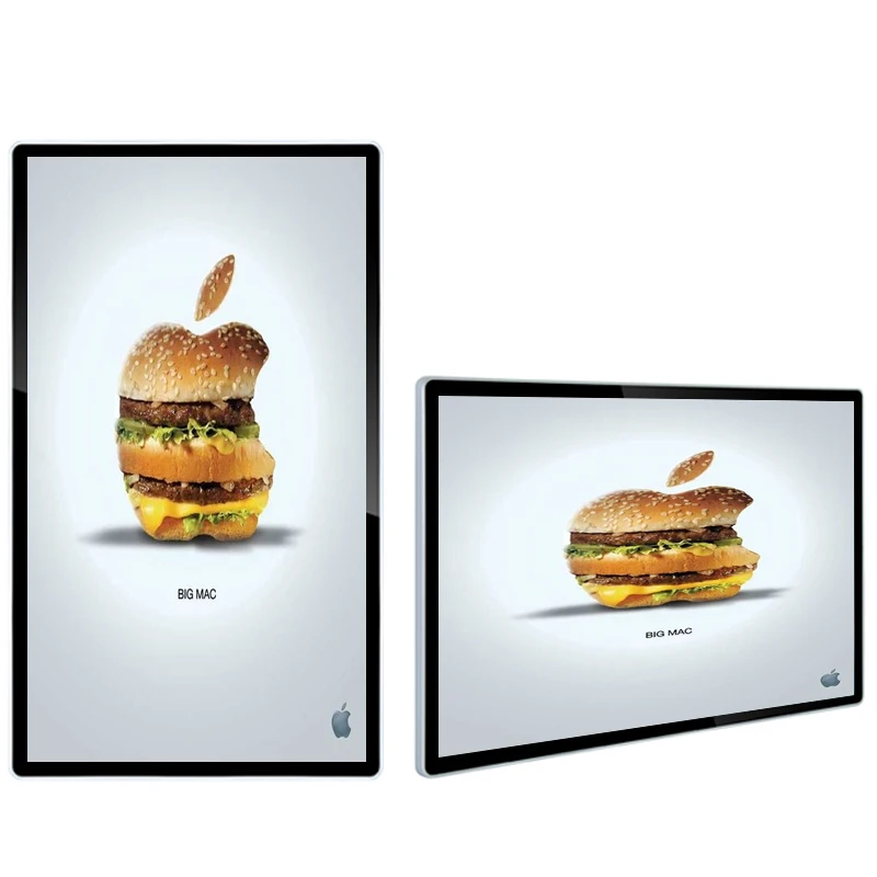 Fábrica por atacado 21.5 polegadas LCD tela de parede menu display digital sinalização publicidade para restaurante