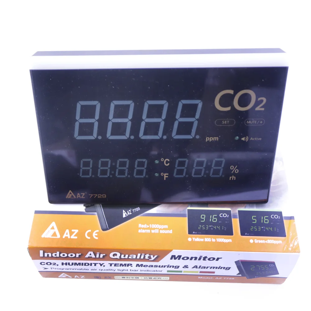 CO2さま専用ページ AZ7729デジタルラージディスプレイCO2湿度モニター屋内二酸化炭素温度