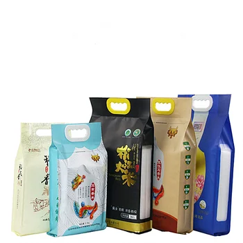 Food custom mylar printing clear wholesaler plastic rice bags for packaging