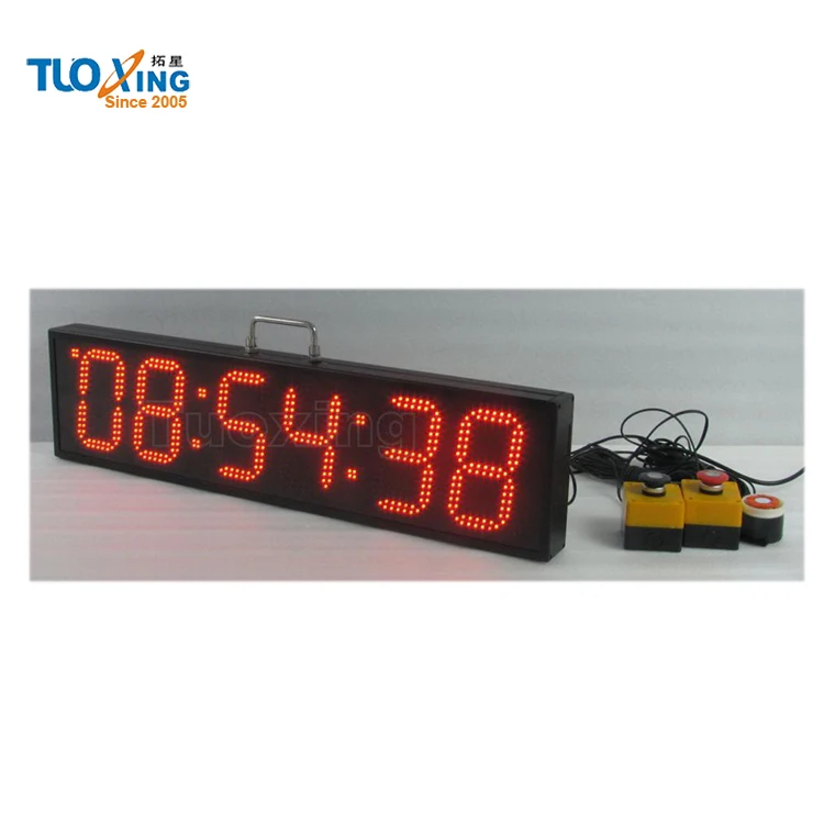 6 Inch 6 Digits Led Sports Timing Digital Buzzer with Timer