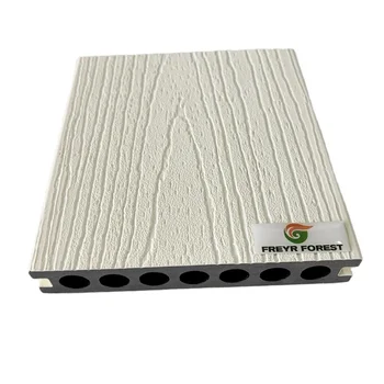 White Outdoor WPC Decking Flooring Panels Fence Waterproof Cladding Stairs Railing Garden Patio Exterior Outdoor Floor