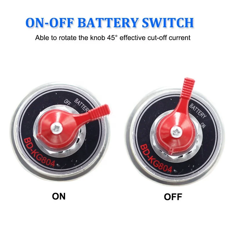 300A Red HandleMaster Battery Disconnect Switch 2 Post SPST Kill Switch ...
