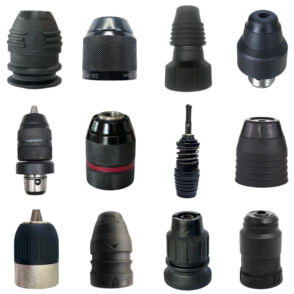 အရည်အသွေးမြင့် ပါဝါတူးလ်အစိတ်အပိုင်းများ၊ ဒရိုင်းလ်အတွက် အမြန်ပြောင်းလဲနိုင်သော ခပ်ခ် (Chuck)၊ ဟမ်မာအတွက် ကီလက်စ်ခပ်ခ် (Keyless Chuck)