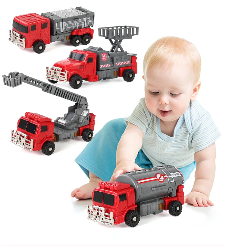 消防车玩具5合1消防车联合建筑拆开玩具套装儿童改造机器人玩具 Buy 变换机器人玩具 变换机器人玩具消防车玩具 机器猫玩具为孩子变换机器人
