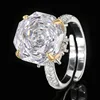 adjustable size White diamond ring