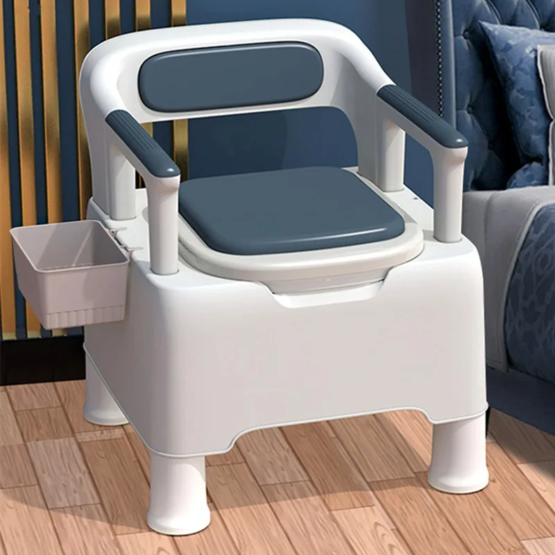 Health Care Foldable Bath Stool Hospital Folding Walker Plastic Commode Chair