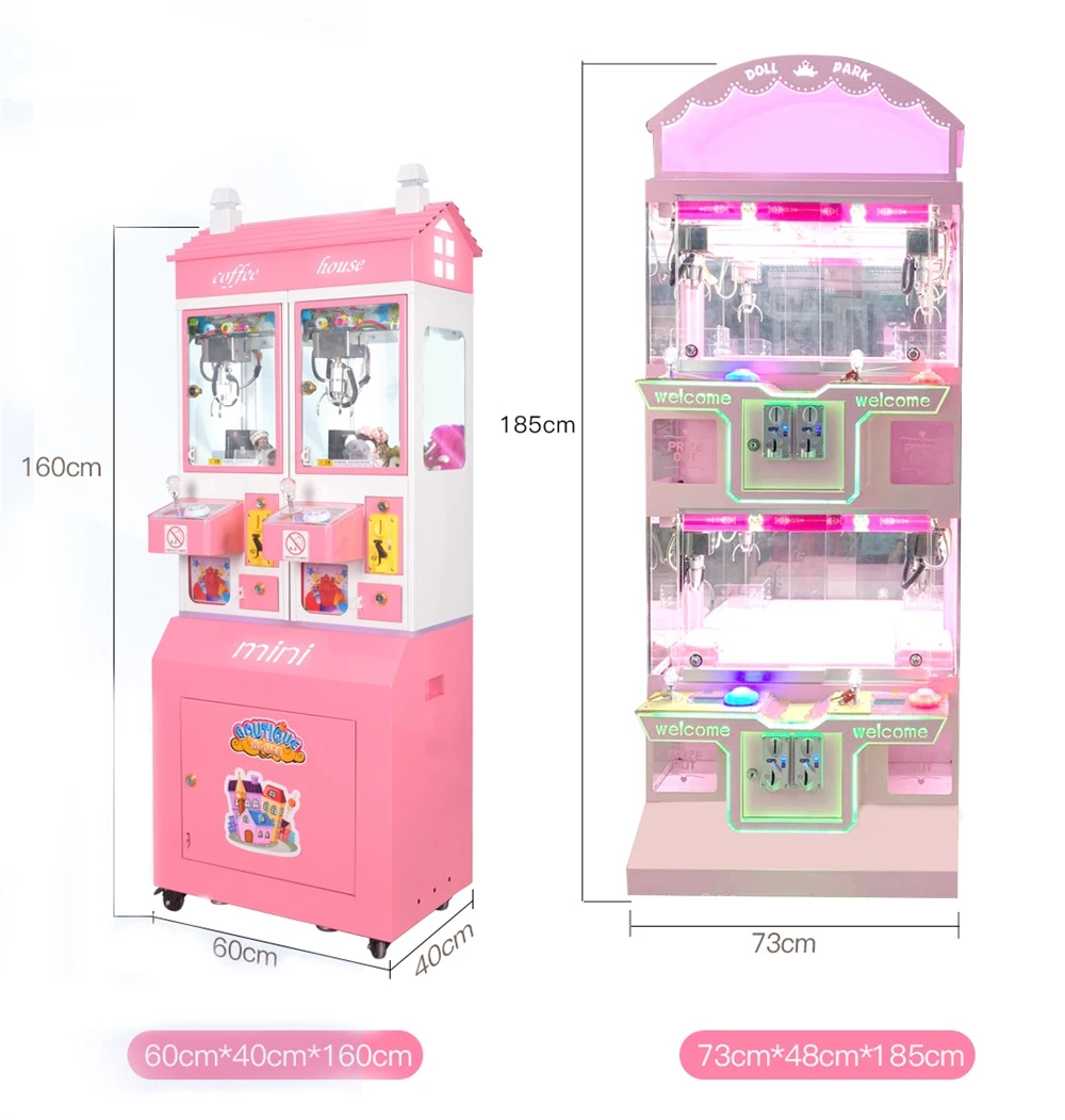 Горячая продажа Дешевые аркадные призы штабелер торговый автомат плюшевые игрушки куклы граббер мини игровой автомат с игрушками машина для 2 игроков с низкой ценой