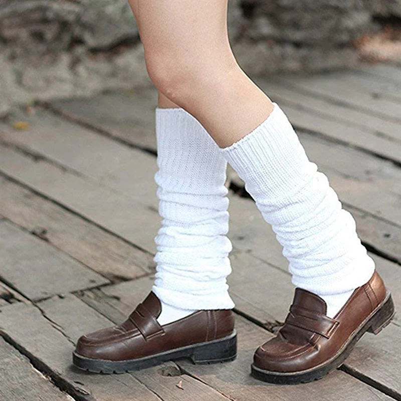 Длинные Гетры женские вязаные свободные чулки индивидуальные ребристые гетры оптовая продажа носки до колена для девочек