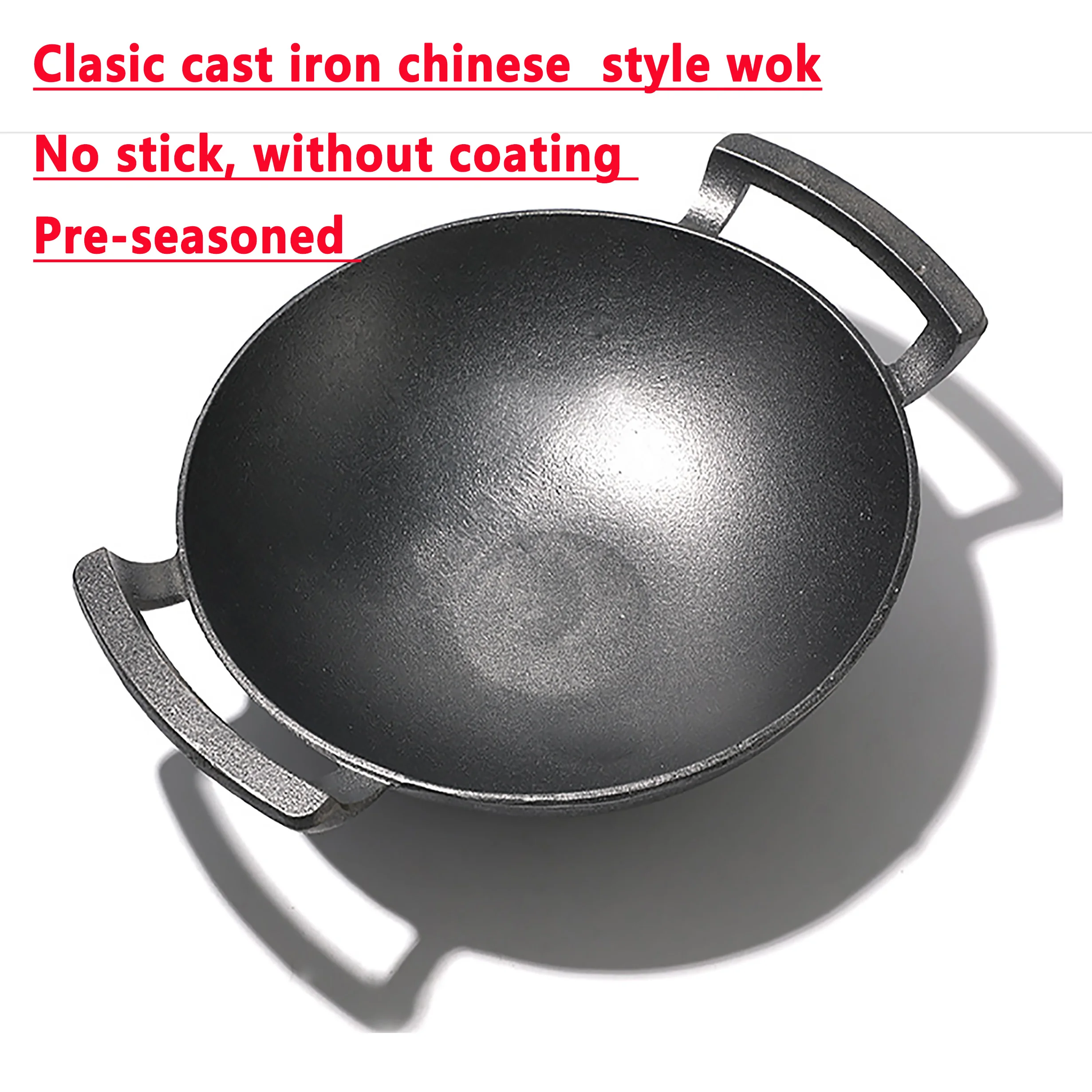 Pre-seasoned Cast Iron Cookware, Season Cast Iron Wok