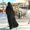 hijab in chiffon nero