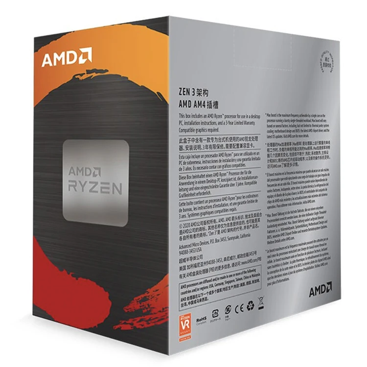 AMD Ryzen 7 5800X CPU - 8 Cores, 16 Threads, AM4 Socket, Up to 4.7