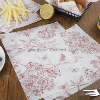 Oven-Safe Greaseproof food wrapping paper roll silicone coated air fryers paper baking