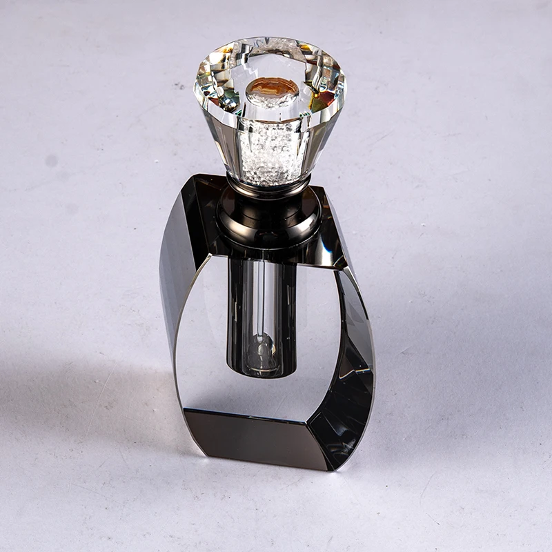 Unique Design Beveled Mirror Glass Empty Bottle 12ml Temperament Fashion Crystal Perfume Bottle