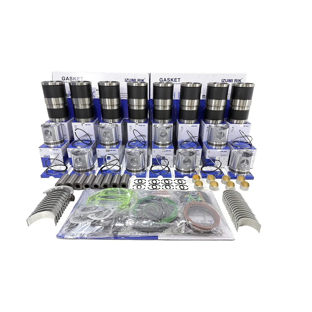 Overhaul Rebuild Kit With Gasket Engine Bearing for Hino EF750 EK200 F17C Replacement Engine Parts