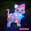 Led Colorful Pink Cat