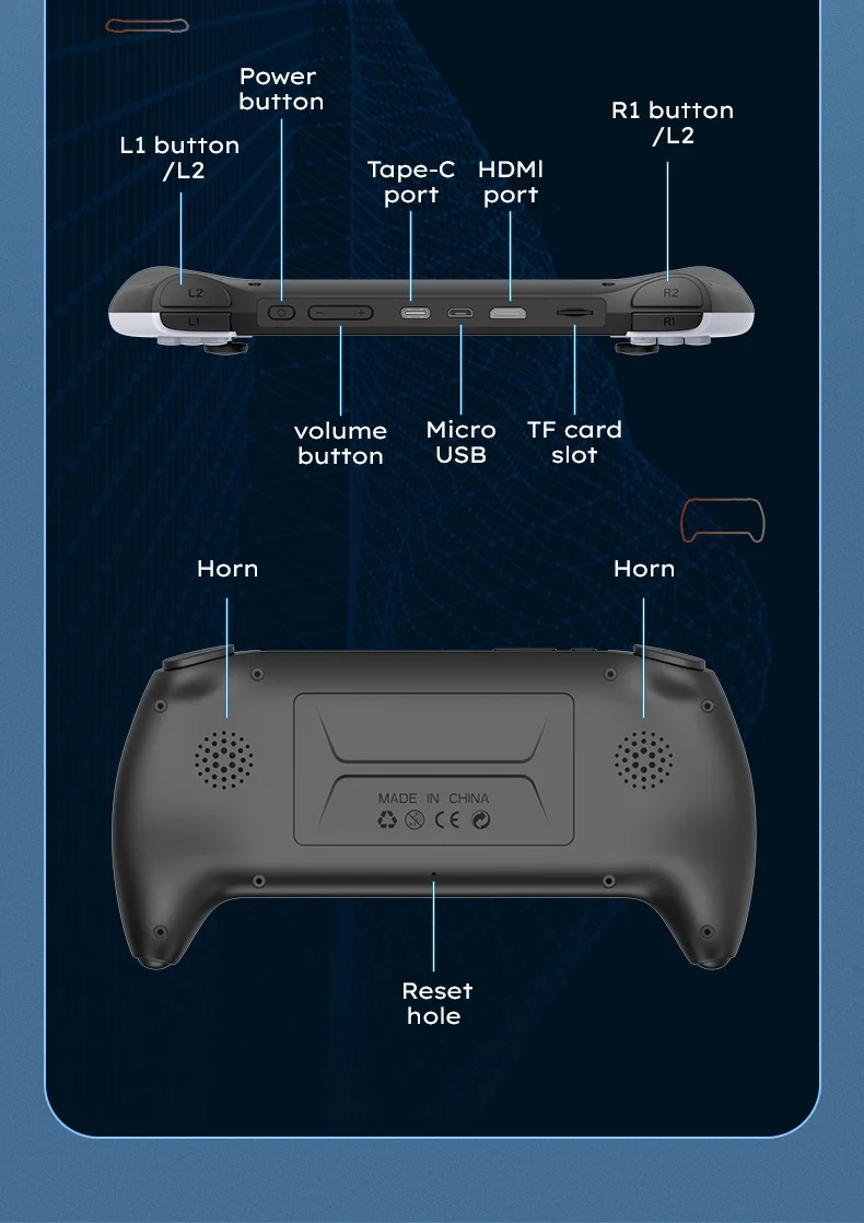 2025 Newly Released Portable Retro Video Game Players PSP Video Game Consoles Big Screen 4.3 Inch Project X Pro FC GBC MD