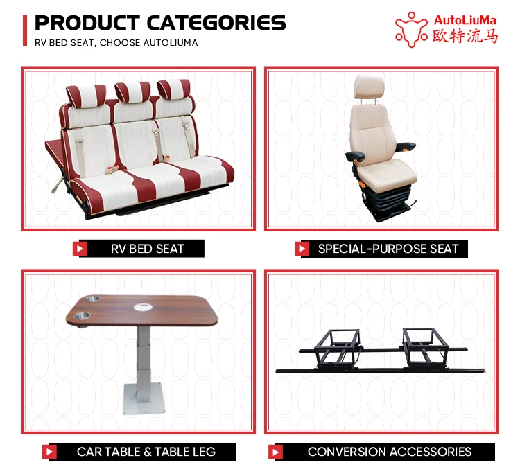 Campervan Seat Single Rock And Roll Bed With Seat Belts AutoLiuMa