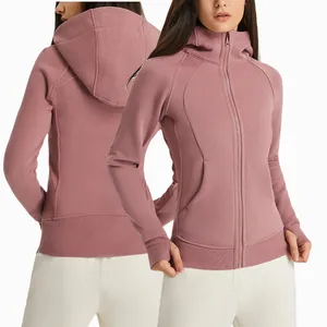 Customizable Long Sleeves Jackets Are Suitable for Winter Outdoor Sports and Yoga Fitness