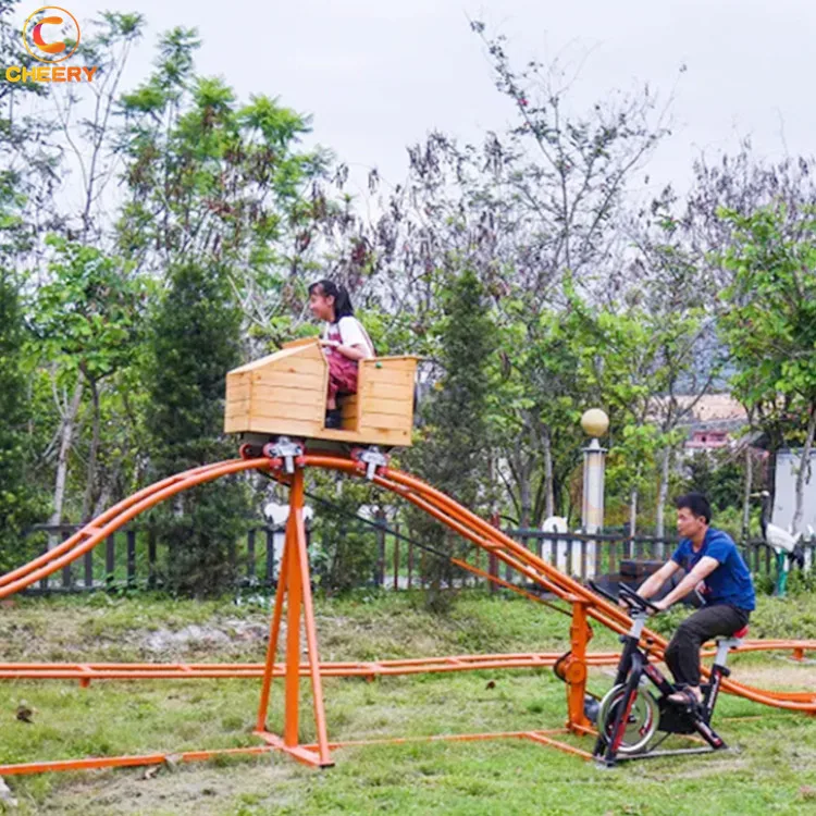 Unpowered Sports Entertainment Parent-child Interactive Games Bicycle Human Pedal Roller coaster