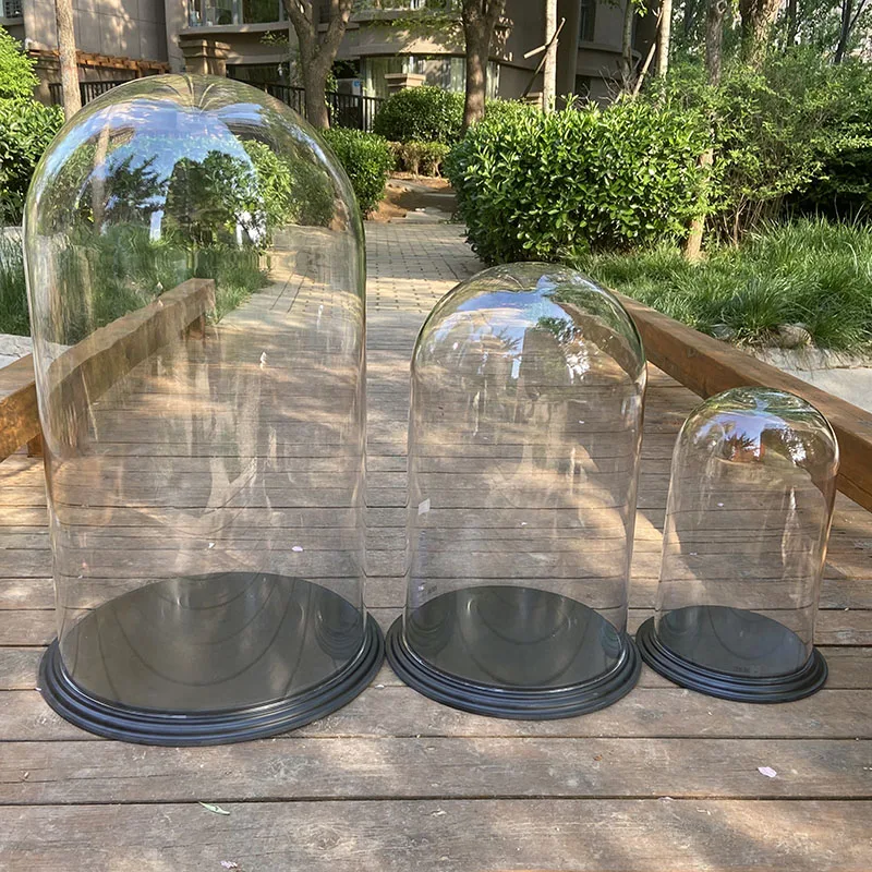 Large Plastic Art Deco Dome Display with Luxury Base for Home Decor for  Wedding Christmas or Halloween Gifts