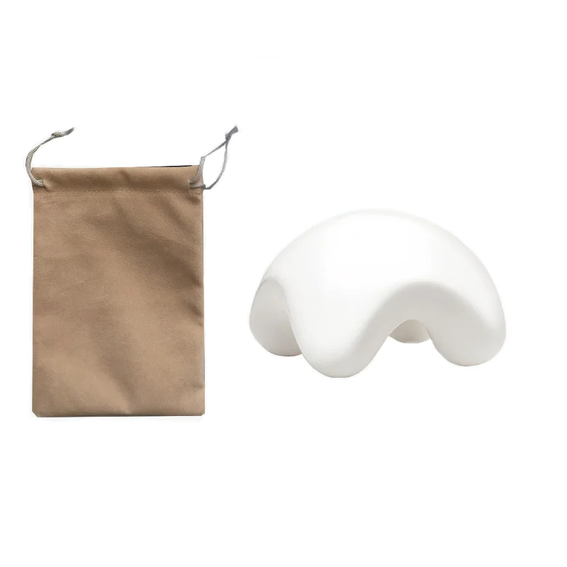 Custom Logo White Ceramic Gua Sha Board Korean Body Massage Gun for Muscle Relief for Neck Application