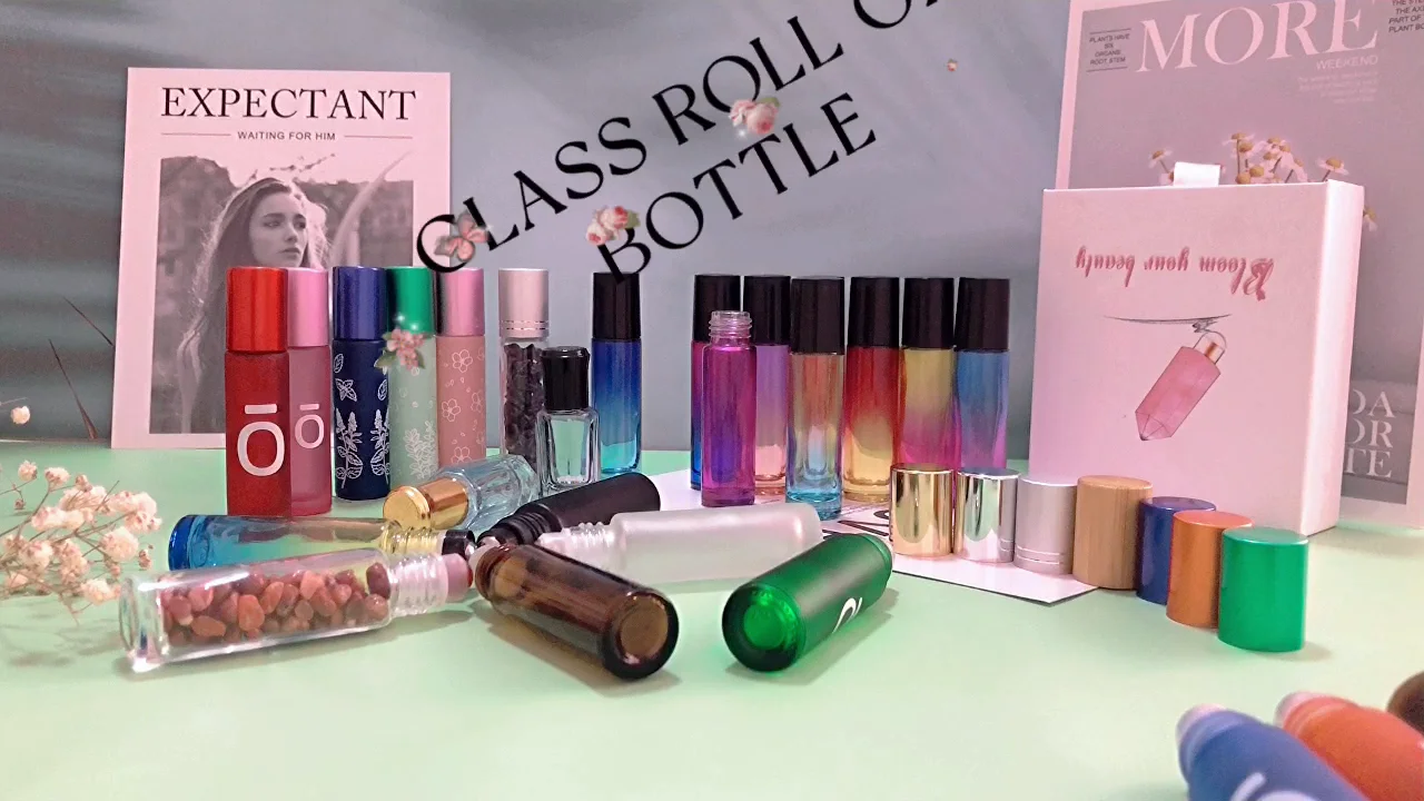 Transparent Essential Oil Perfume Roller Bottle Rollon 10ml 20ml 30ml