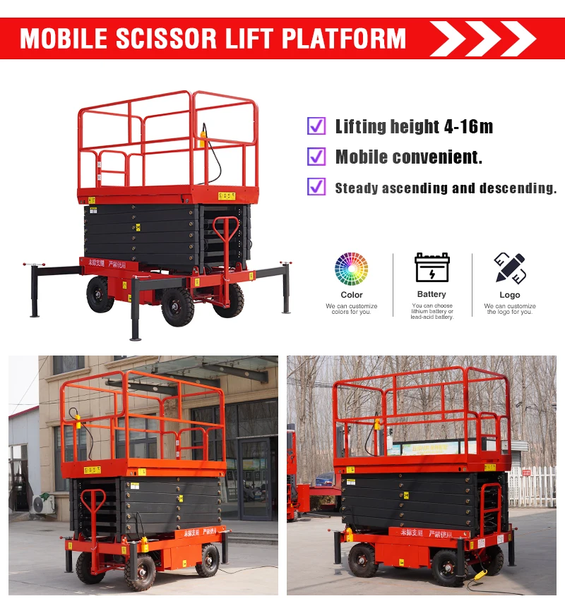Aerial Work Platform - 320kg Self Propelled Hydraulic Lift
