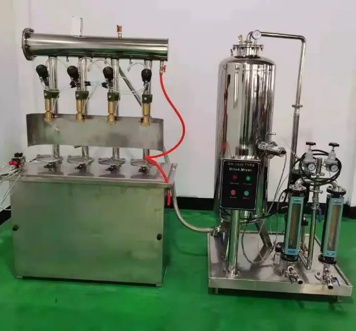 Commercial Beverage Soft Drink Mixer Carbonation Maker Carbonated CSD CO2 Soda Gas Water Drinks Mixing Filling Machine