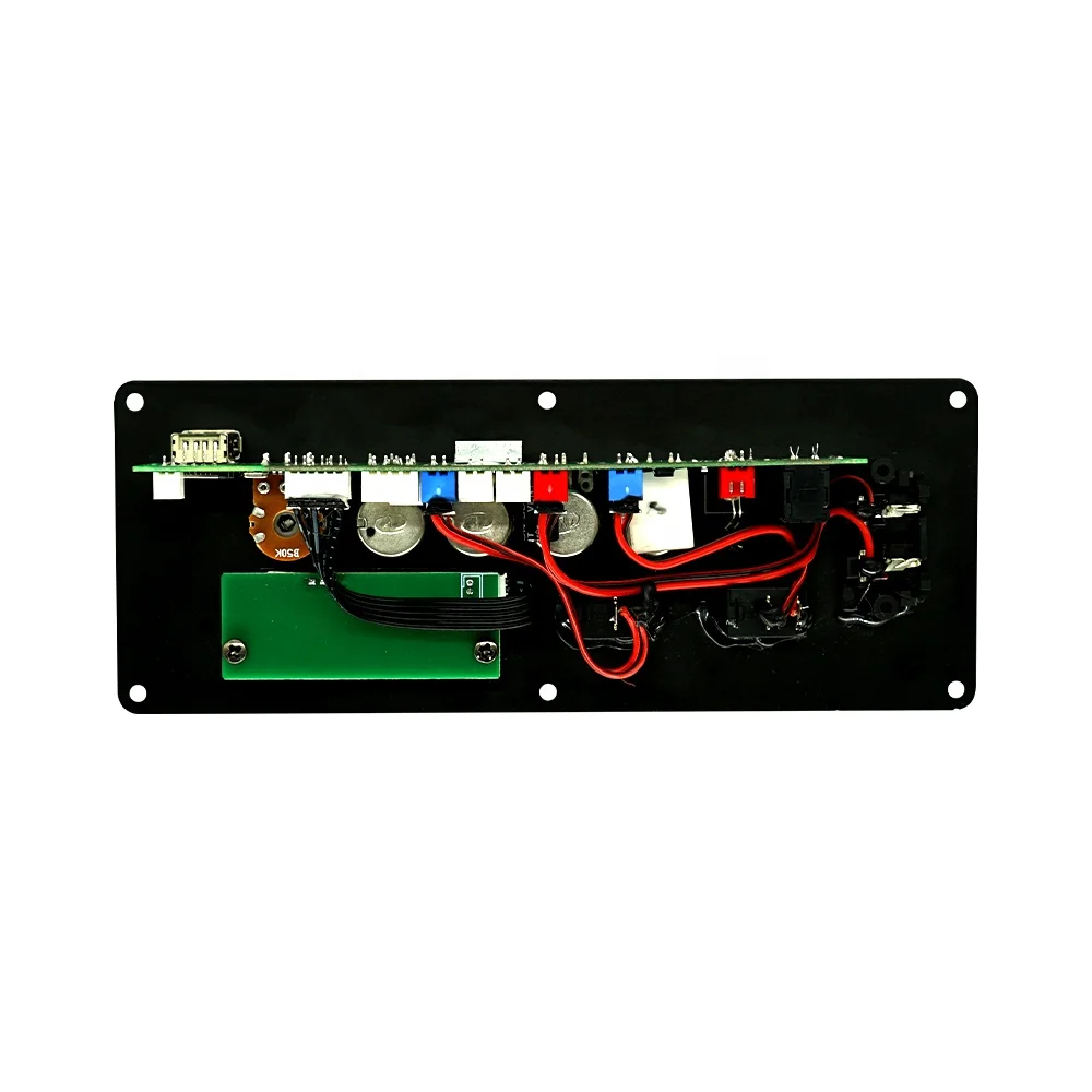Trolley Sound Speaker Power Amplifier MP3 Bluetooth Module MP3 Player Bluetooth Wireless Microphone Board Battery 7.4V 2x10W