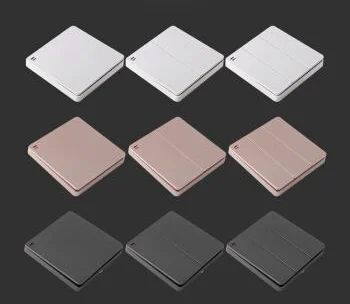 Настенные розетки и переключатели Brushed 1 2 3 Gang 110V 240V smart switch wifi alexa device