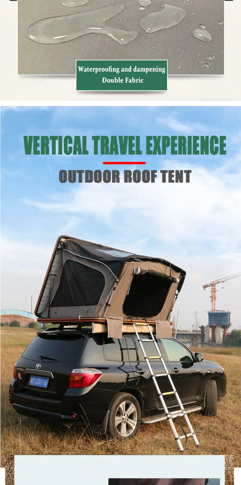 Australia Popular Motop Hard Shell Camping Roof Top Tent Aluminum