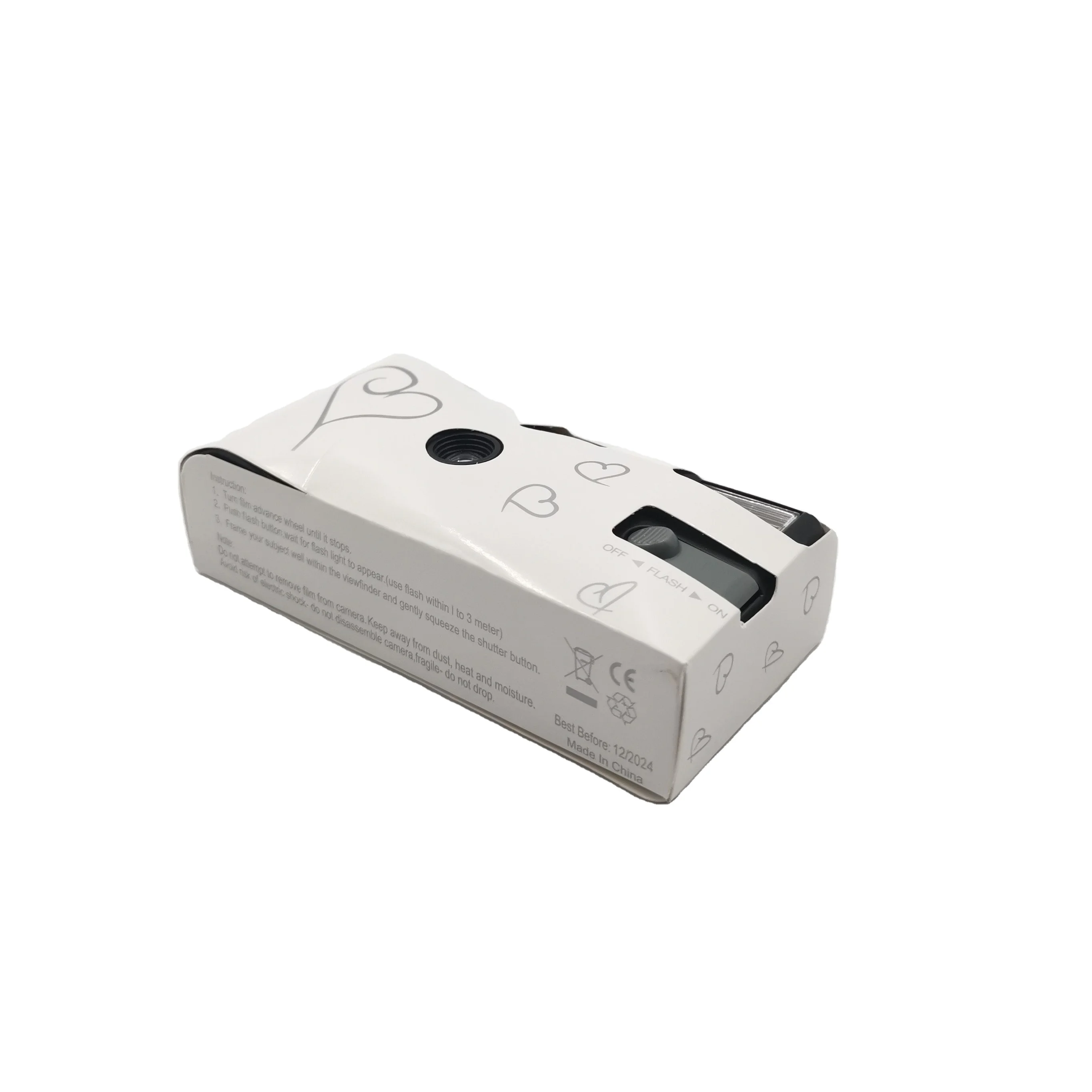 35mm Single Use Disposable Camera with Flash with Film 400asa27exp Build in Battery Without Sleeve  Ready to Ship