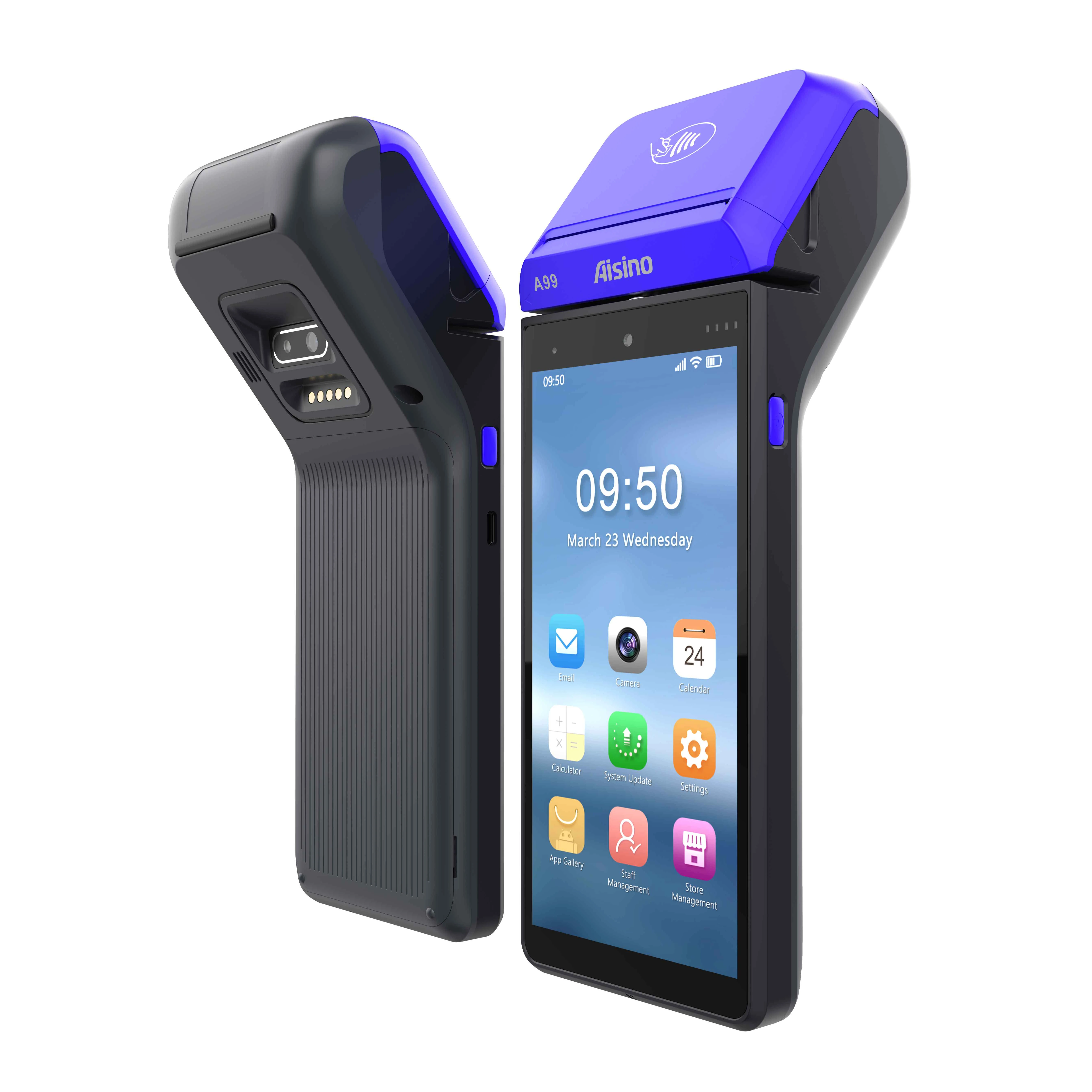 NFC Payment QR Code Scanner A99 Android POS Terminal With Fiscal/ Fingerprint Module